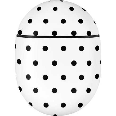 White and Black Polka Dots Google Pixel Buds Skin